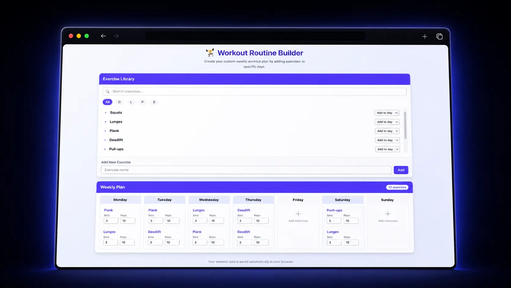 Placeholder project preview